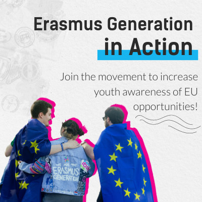 EGiA cover image representing three people holding European Union flags